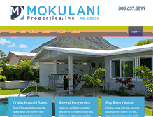 Tablet Screenshot of mokulaniproperties.com